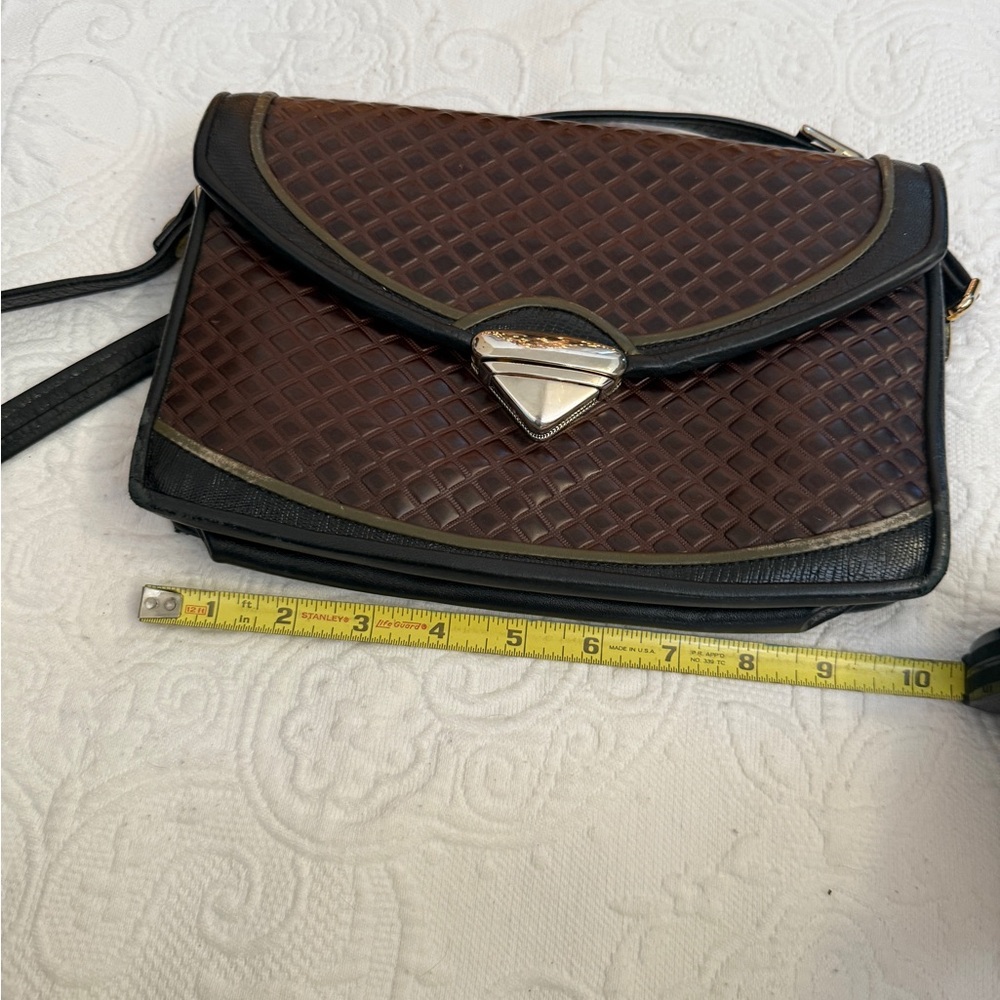 Roche Leather Elegant Brown and Black Women's Purse